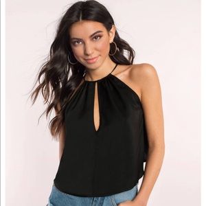 NWT ! Black open back top